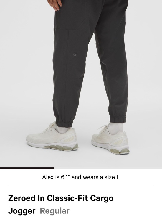 lululemon athletica Other - lululemon athletica Zeroed In Classic-Fit Cargo Jogger - Light Grey